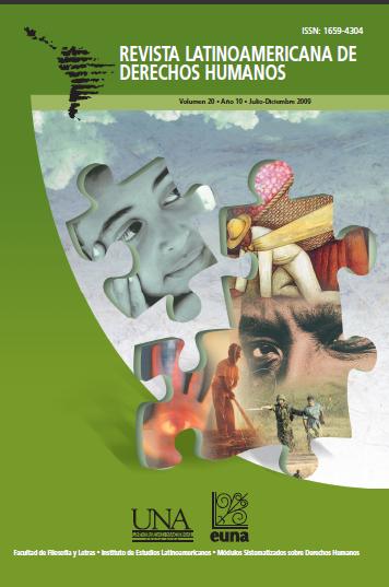 Ver Vol. 20 Núm. 1 (2009): Revista Latinoamericana de Derechos Humanos 20