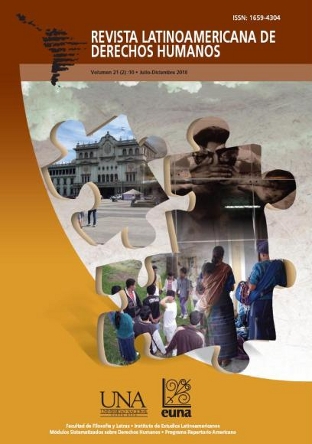 					Ver Vol. 21 Núm. 2 (2010): Revista Latinoamericana de Derechos Humanos
				