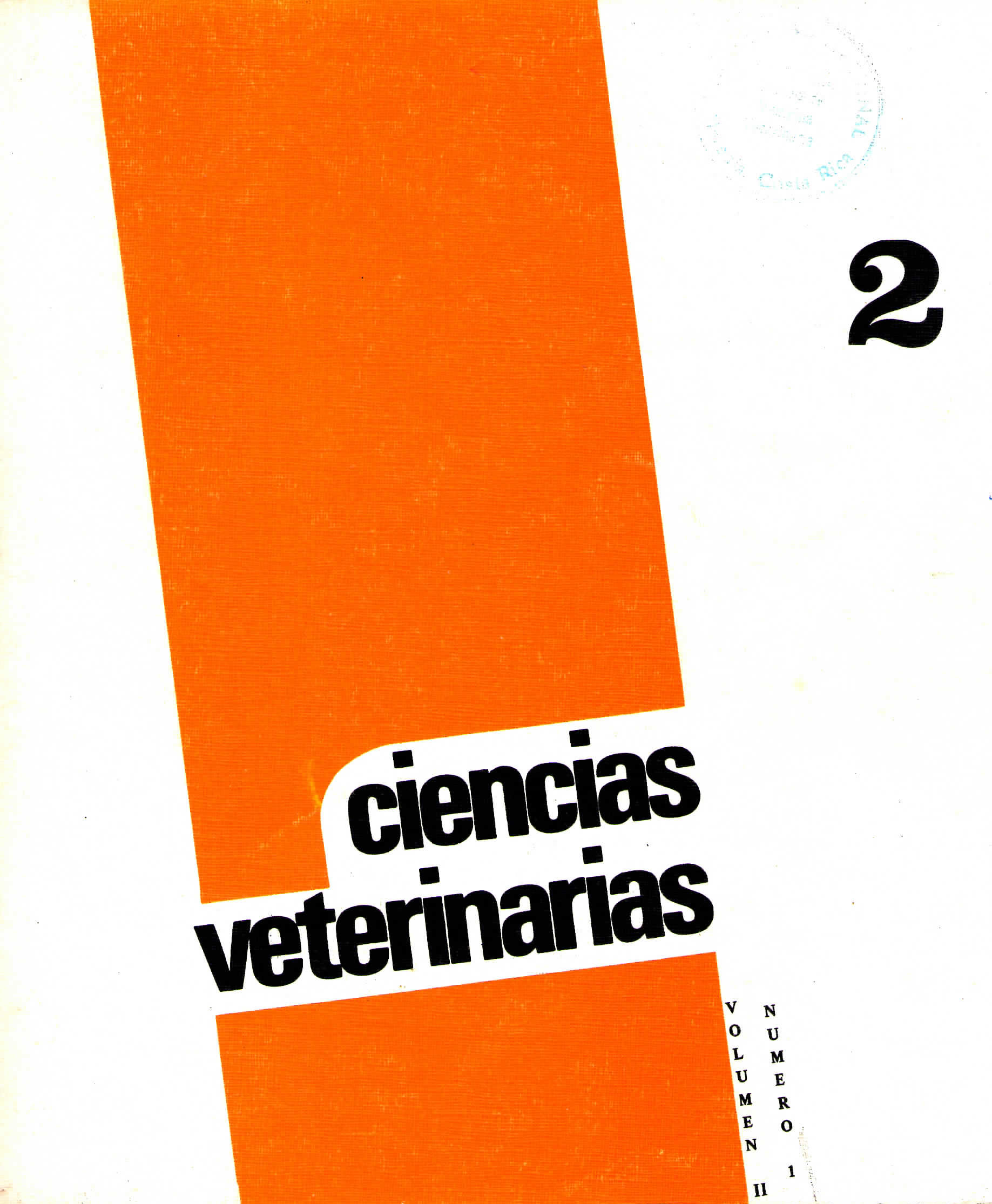 					View Vol. 2 No. 1 (1980): Ciencias Veterinarias (Enero-Abril)
				