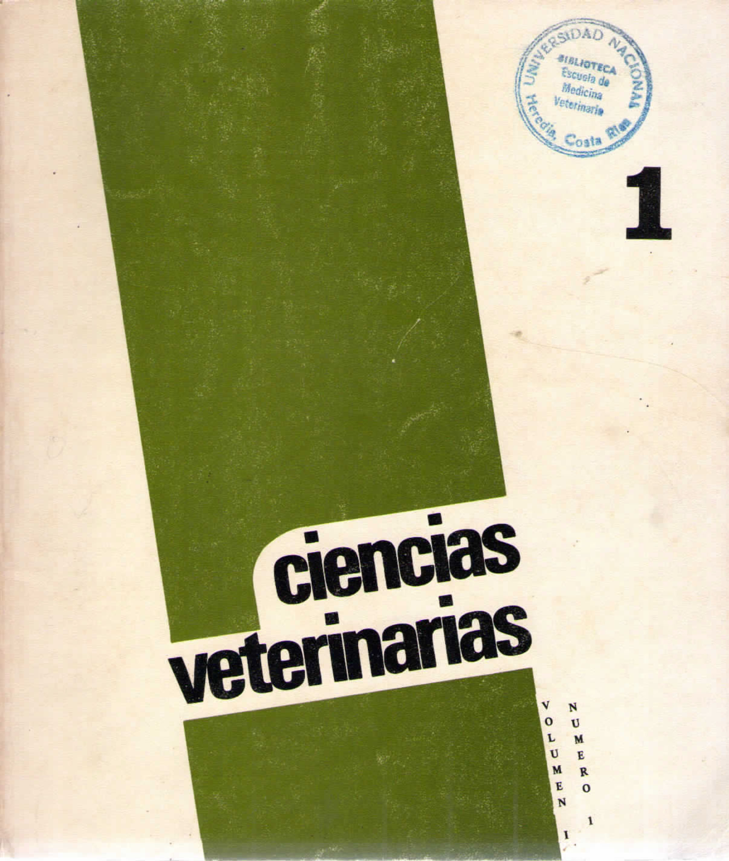 View Vol. 1 No. 1 (1979): Ciencias Veterinarias