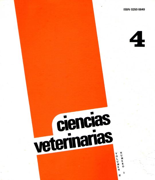View Vol. 2 No. 3 (1980): Ciencias Veterinarias (Septiembre-Diciembre)
