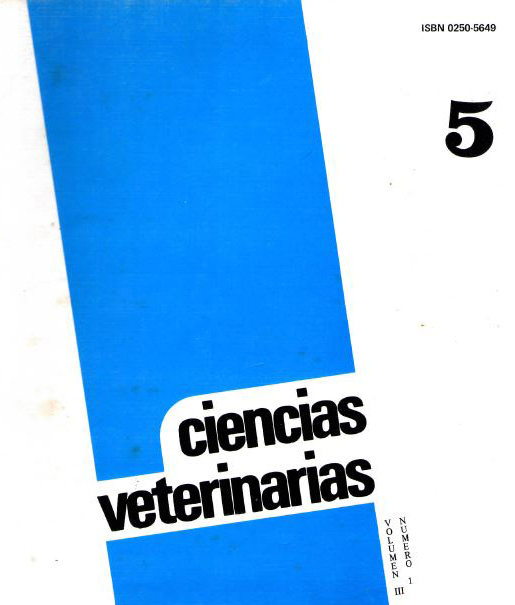 					View Vol. 3 No. 1 (1981): Ciencias Veterinarias (Enero-Abril)
				