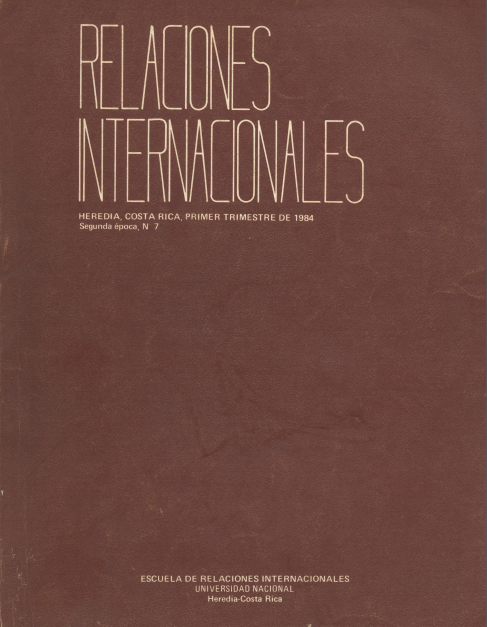 					Ver Vol. 7 Núm. 1 (1984): Relaciones Internacionales
				