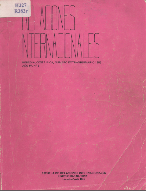 					Ver Vol. 6 Núm. 1 (1983): Relaciones Internacionales
				