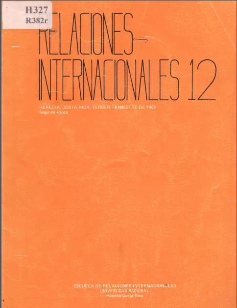					Ver Vol. 12 Núm. 3 (1985): Relaciones Internacionales
				
