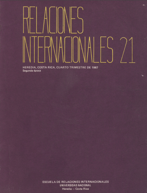 					Ver Vol. 21 Núm. 4 (1987): Relaciones Internacionales
				