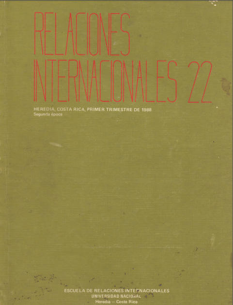 					Ver Vol. 22 Núm. 1 (1988): Relaciones Internacionales
				