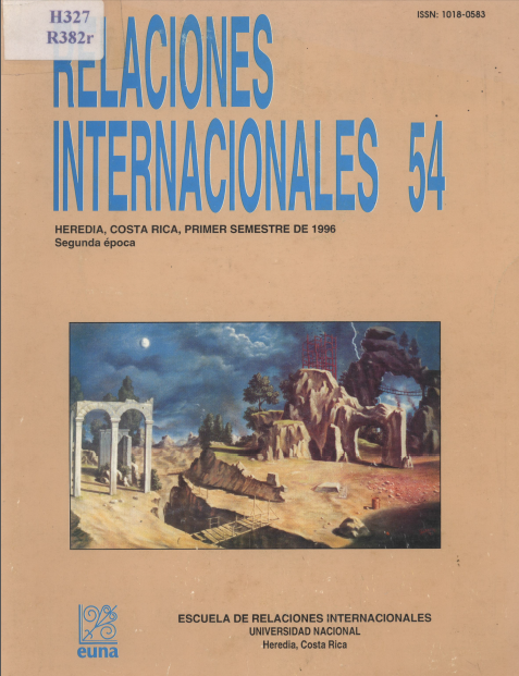 					Ver Vol. 54 Núm. 1 (1996): Relaciones Internacionales
				
