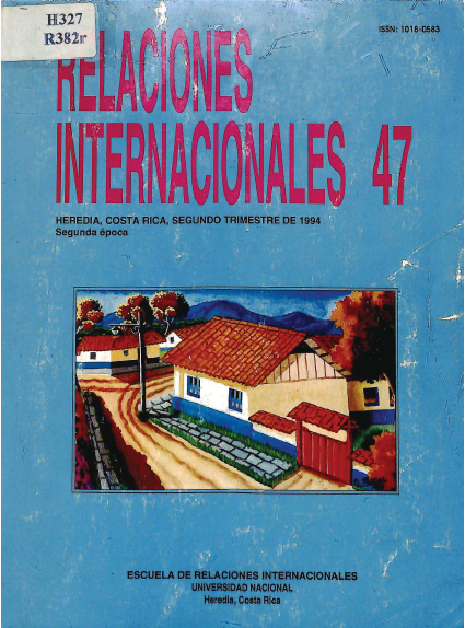					Ver Vol. 47 Núm. 2 (1994): Relaciones Internacionales
				