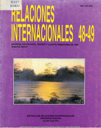 					Ver Vol. 48 Núm. 3 (1994): Relaciones Internacionales
				