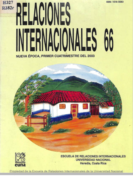 					Ver Vol. 66 Núm. 1 (2003): Relaciones Internacionales
				