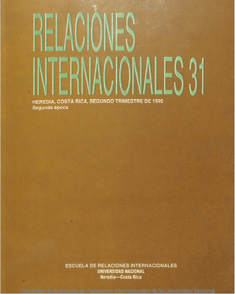 					Ver Vol. 31 Núm. 2 (1990): Relaciones Internacionales
				