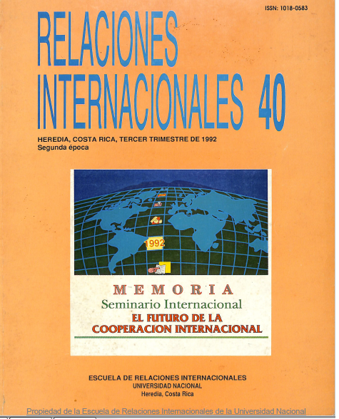 					Ver Vol. 40 Núm. 3 (1992): Relaciones Internacionales
				