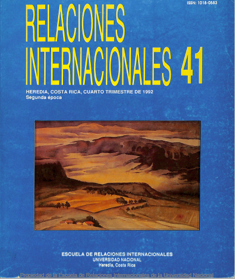 					Ver Vol. 41 Núm. 4 (1992): Relaciones Internacionales
				