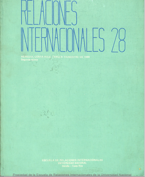 					Ver Vol. 28 Núm. 3 (1989): Relaciones Internacionales
				