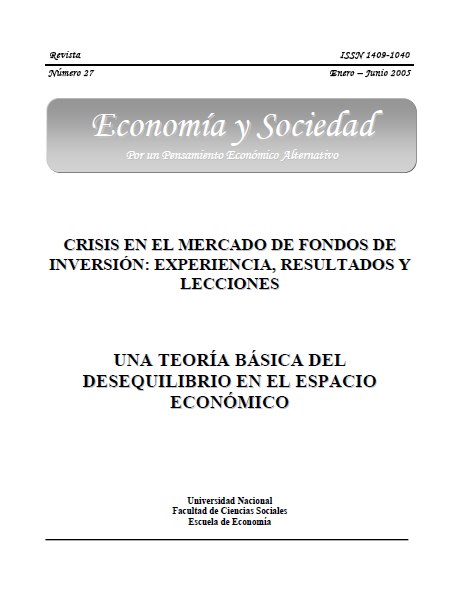Ver Vol. 10 Núm. 27 (2005): Economía & Sociedad (enero-junio 2005)