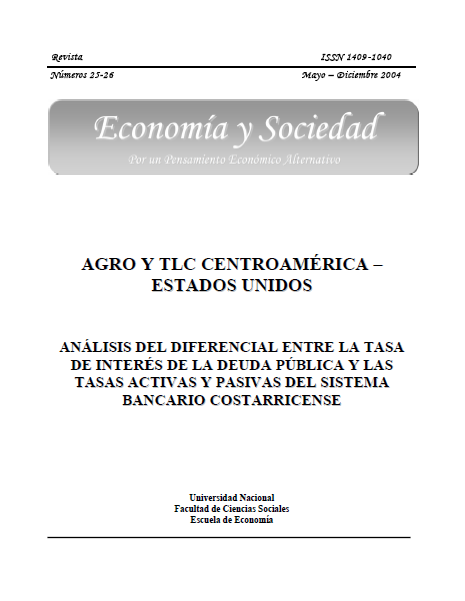 					View Vol. 9 No. 25-26 (2004): Economía & Sociedad (mayo-diciembre 2004)
				