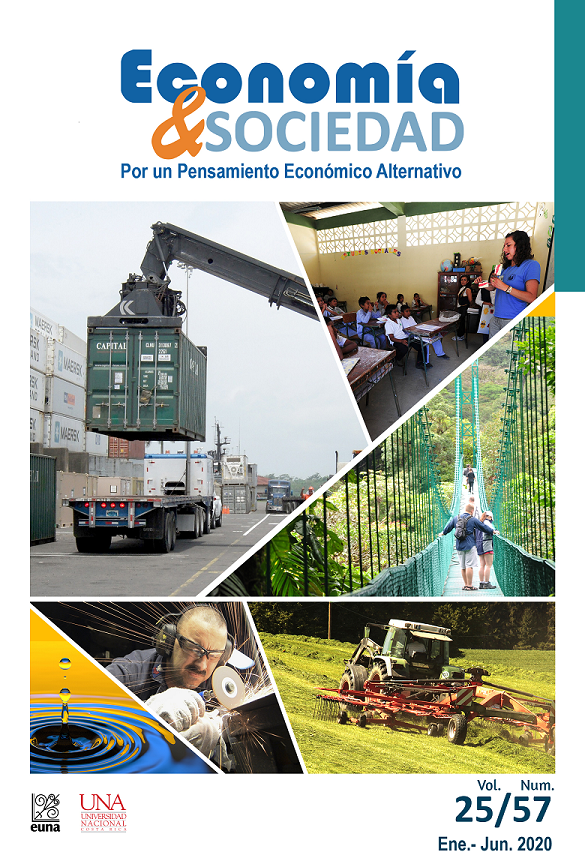 Ver Vol. 25 Núm. 57 (2020): Economía & Sociedad (enero-junio)