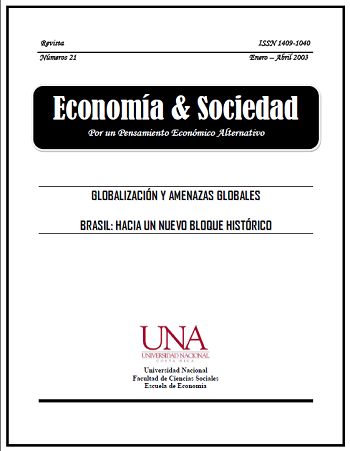 					View Vol. 8 No. 21 (2003): Economía & Sociedad (enero-abril 2003)
				
