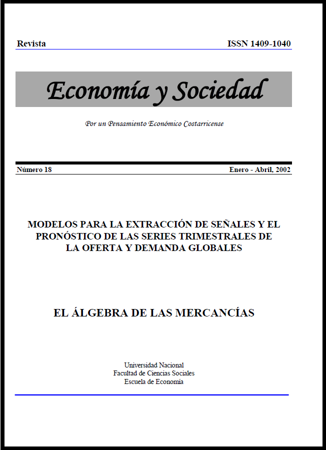 					View Vol. 7 No. 18 (2002): Economía & Sociedad (enero-abril 2002)
				