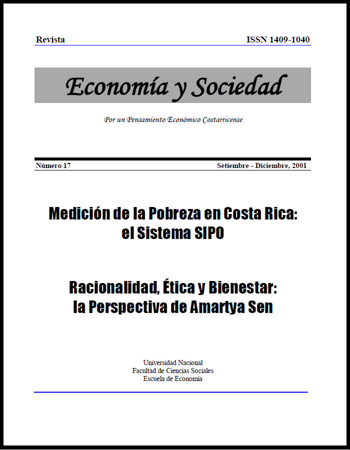 					View Vol. 6 No. 17 (2001): Economía & Sociedad (setiembre-diciembre 2001)
				
