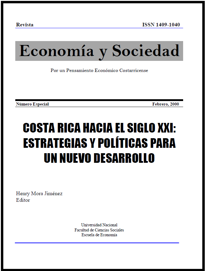 					View Vol. 5 No. 13.2 (2000): Economía & Sociedad (mayo-agosto 2000)
				