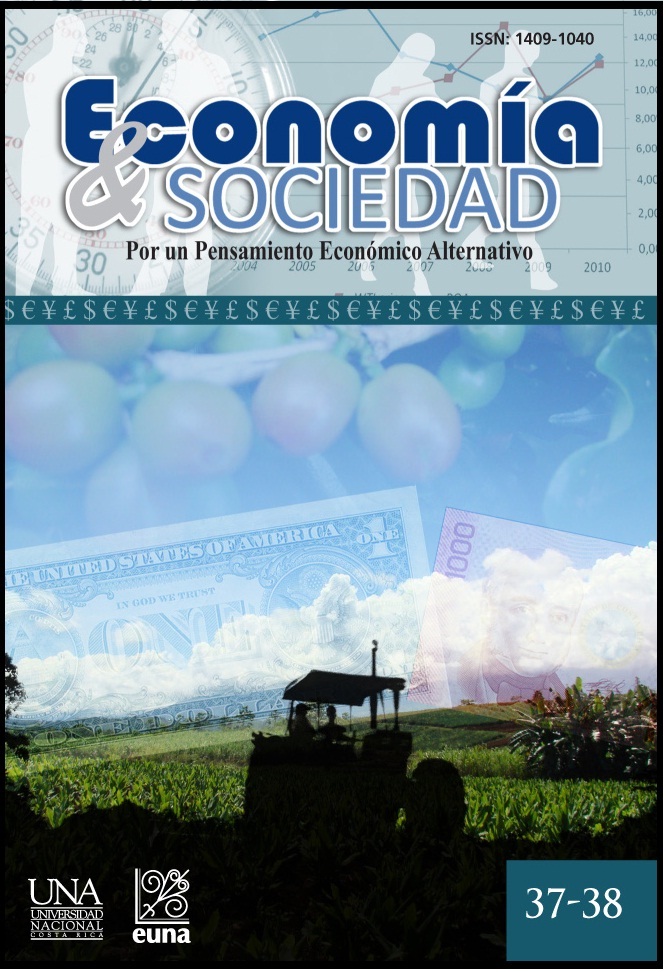 View Vol. 15 No. 37-38 (2010): Economía & Sociedad (enero-diciembre 2010)