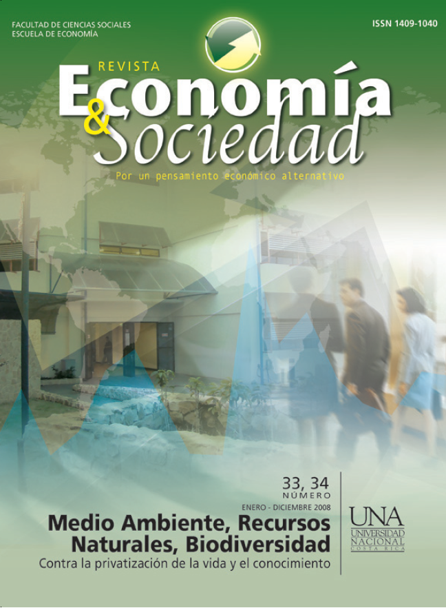 Ver Vol. 13 Núm. 33-34 (2008): Economía & Sociedad (enero-diciembre 2008)