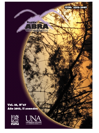 					View Vol. 33 No. 47 (2013): Revista ABRA (Cierra el 31 Diciembre)
				