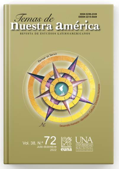 portada de revista Temas de Nuestra América, Revista de Estudios Latinoamericanos