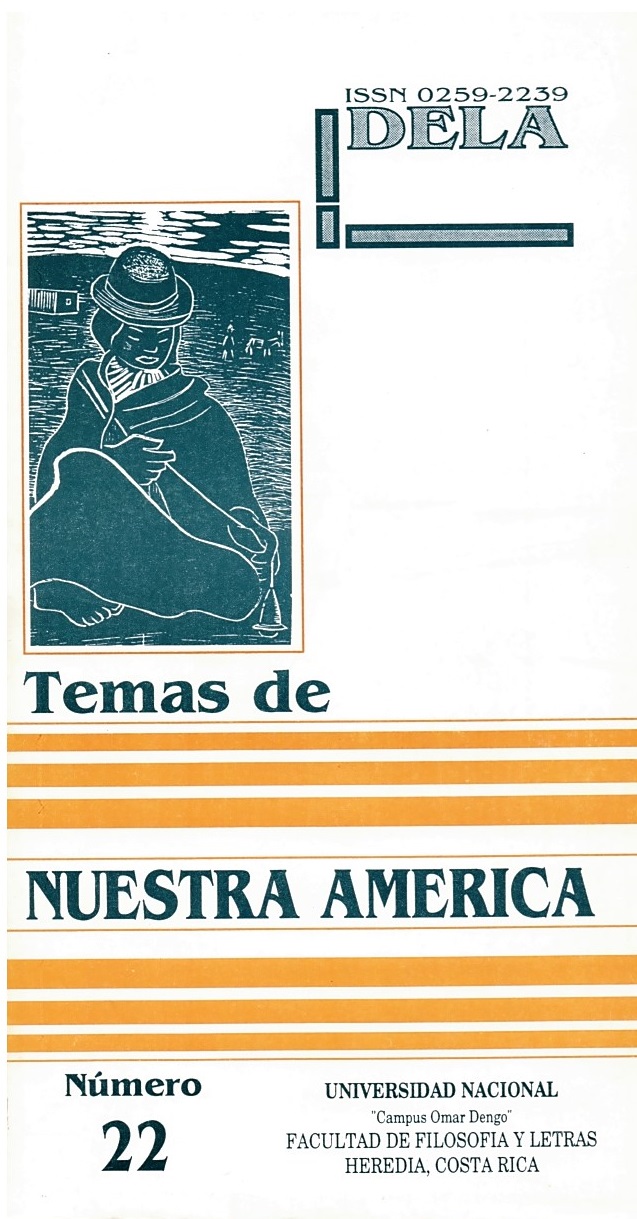 					Ver Vol. 10 Núm. 22 (1994): Temas de Nuestra América. Revista de Estudios Latinoamericanos
				
