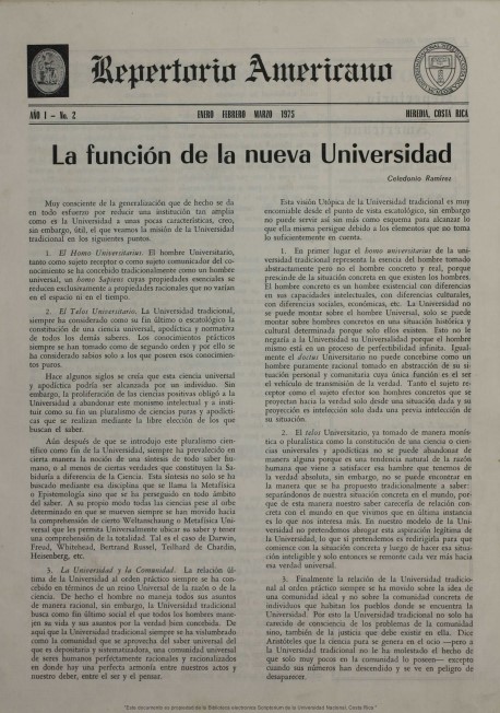					Ver Núm. 2 (1975): Repertorio Americano
				