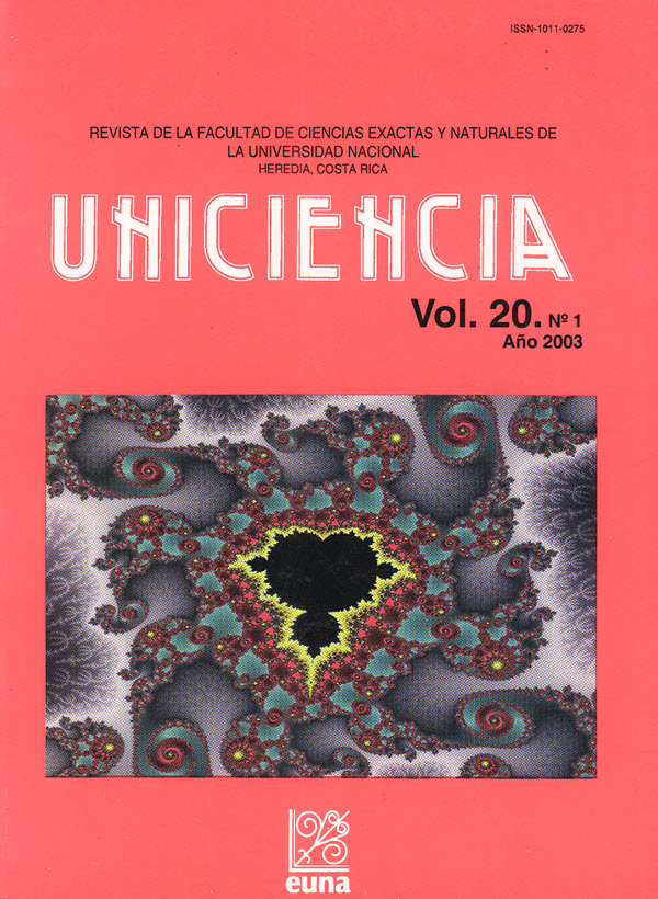 					View Vol. 20 No. 1 (2003)
				