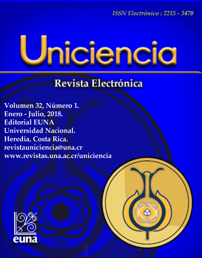 					View Vol. 32 No. 1 (2018): Uniciencia. Enero - Junio, 2018
				