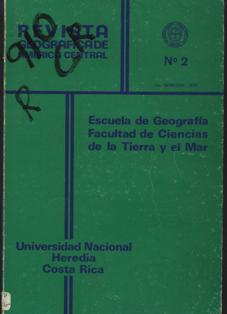 View Vol. 1 No. 2 (1975): Revista Geográfica de América Central N. 2