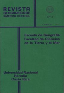 View Vol. 2 No. 3 (1975): Revista Geográfica de América Central N. 3