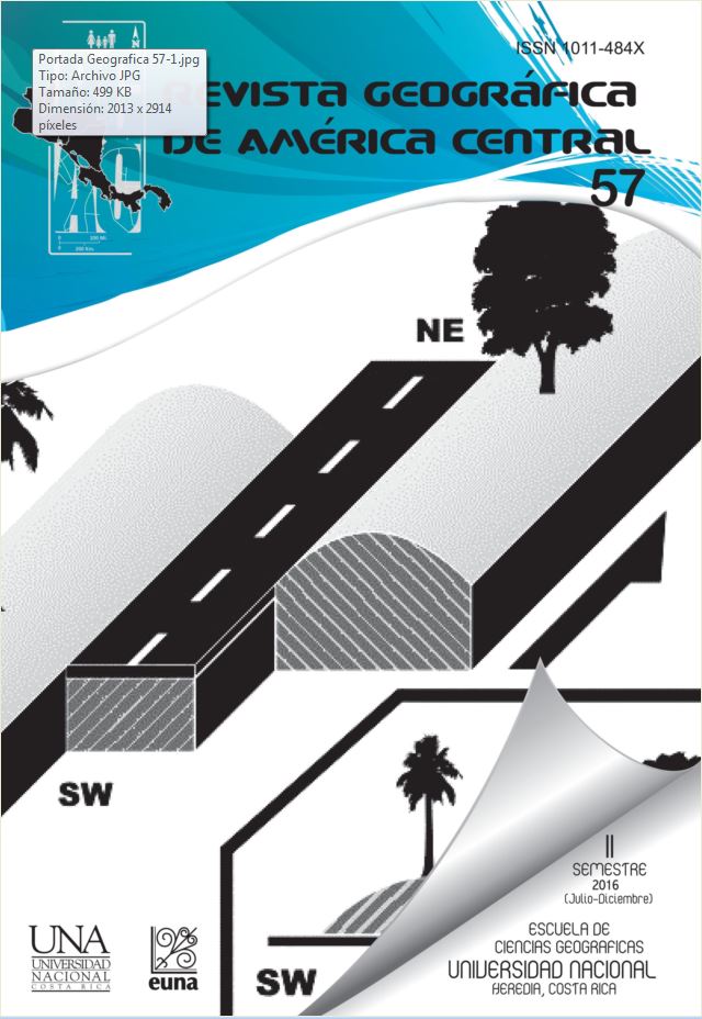 					Ver Vol. 2 Núm. 57 (2016): Revista Geográfica de América Central N.57
				