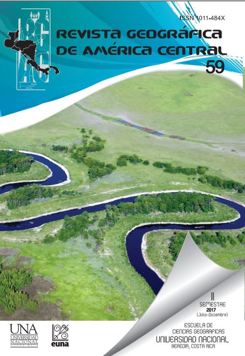 Ver Vol. 3 Núm. 59 (2017): Revista Geográfica de América Central No.59